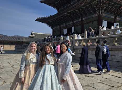 Embracing Tradition at the Palace Gates
