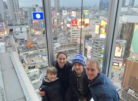 Skyline Smiles: A Family's Adventure Over Tokyo