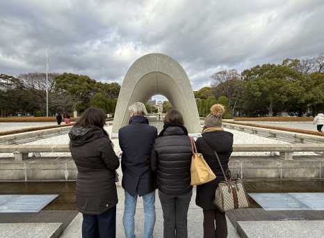 Silent Reflections at the Memorial Arch
