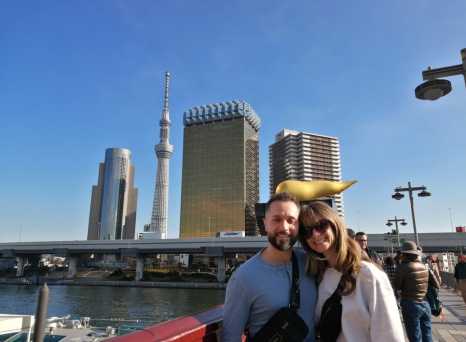 Serene Smiles Under Tokyo Skies