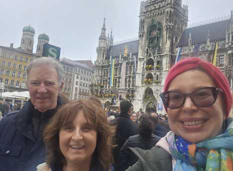 Joyful Stroll in Munich's Heart