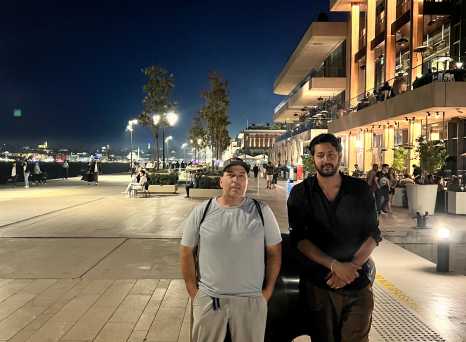 Evening Stroll by the Riverside