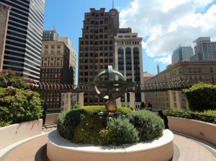 Unwind on Crocker Galleria Roof Terrace