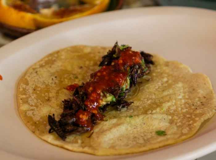 Street tacos in Mexico city