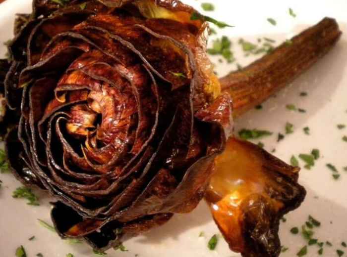 Carciofo alla Giudia in the Jewish Ghetto