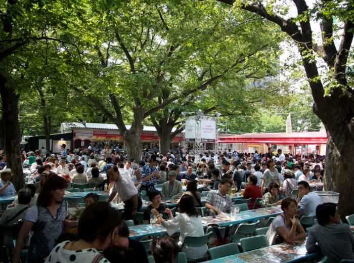 Drink local beers at Odori Park beer garden