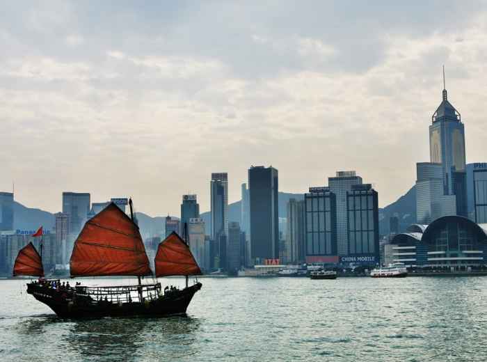 Ride aboard the Star Ferry and Tram