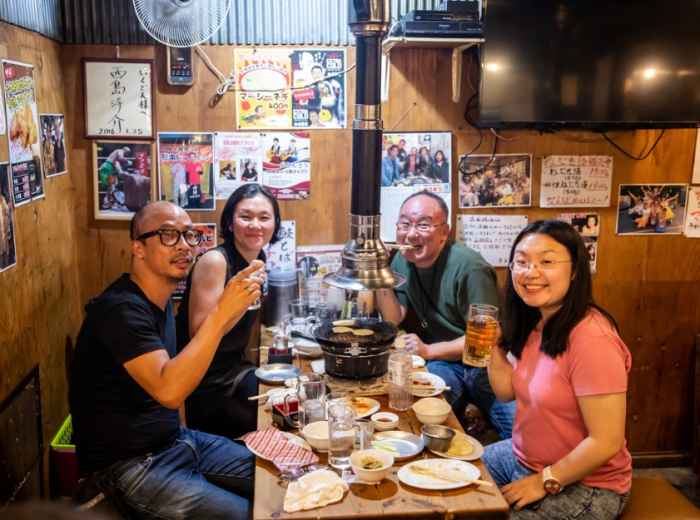 Travelers discovering the best places to eat with an ex