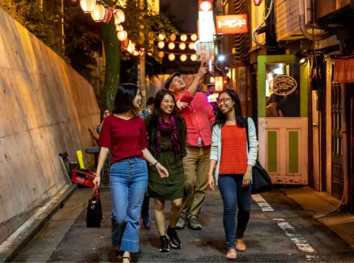 Evenings in Tokyo are about discovering local stories