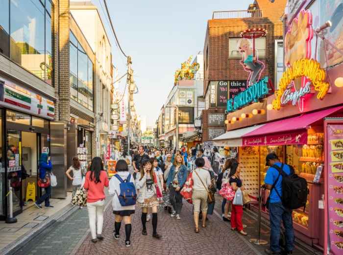 Harujuku is buzzing with energy