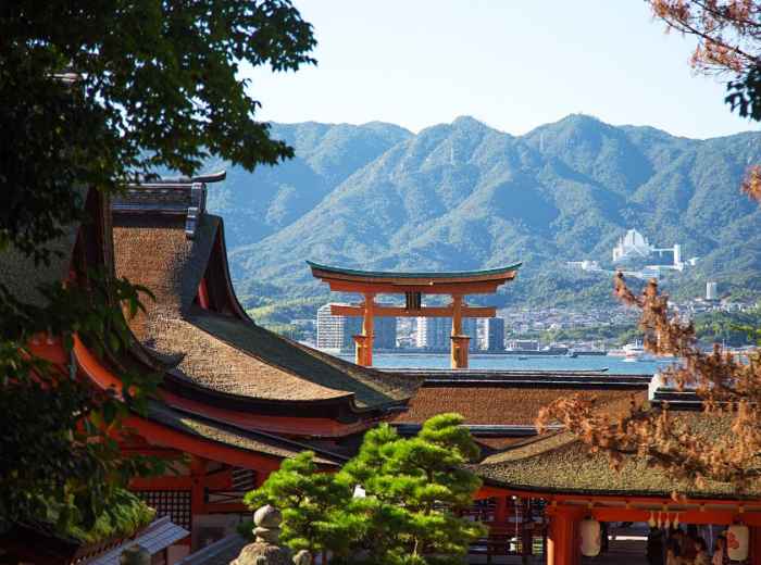 View of Miyajima Island, Japan