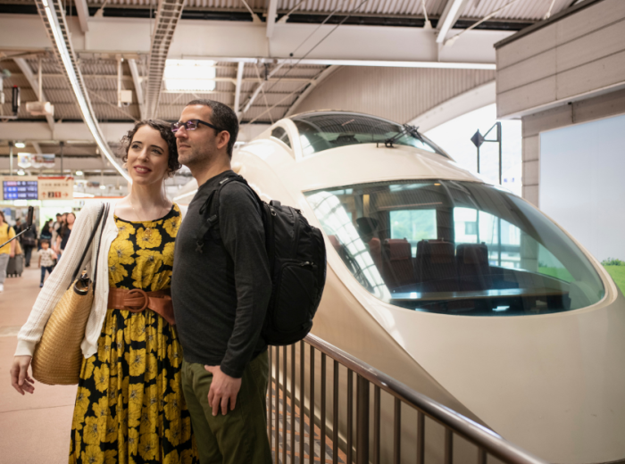 Bullet train from Tokyo to Kyoto