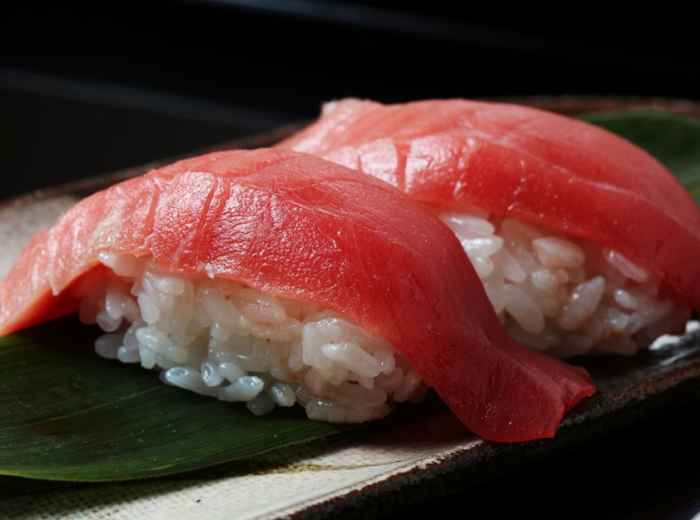 Tuna sushi from Toyosu market, Tokyo