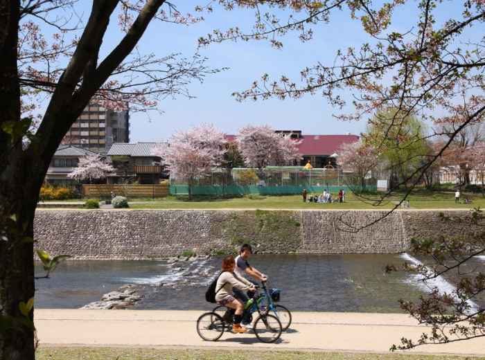 Enjoy exploring Kyoto on a bike