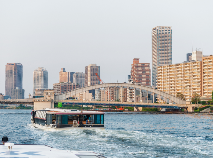 Boat tours on the Sumida River, Japan