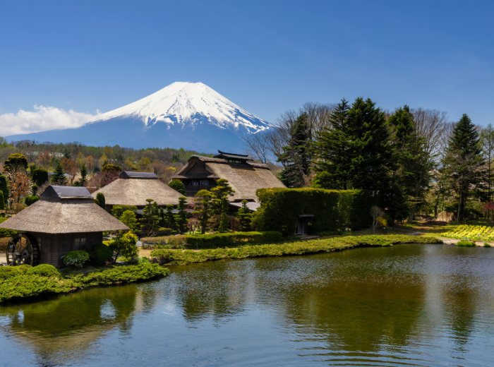 Oshino Hakkai Village near Mt Fuji, Japan