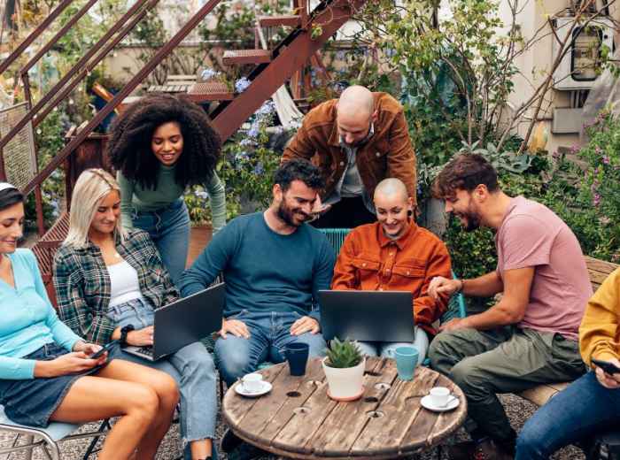 This eco-friendly hotspot, housed in a former train sta