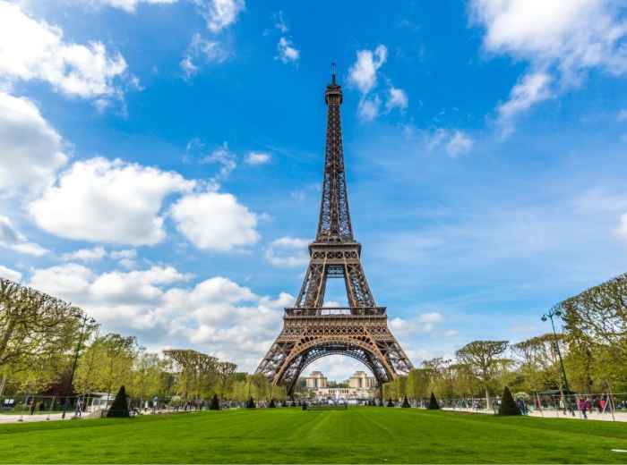 Mid-morning at the Eiffel Tower