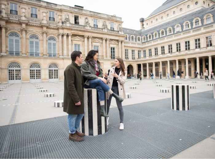 The Royal Palace, also known as the Palais Royal.
