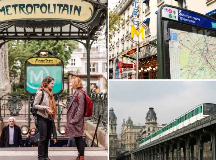 The Paris Metro stations