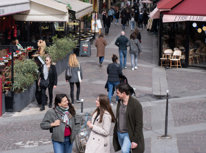 Rue des Rosiers in Le Marais, Paris