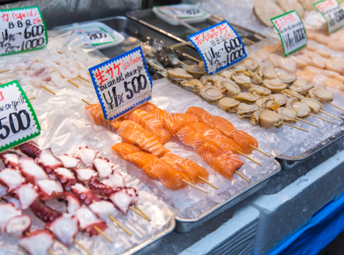 The best street food has fresh seafood