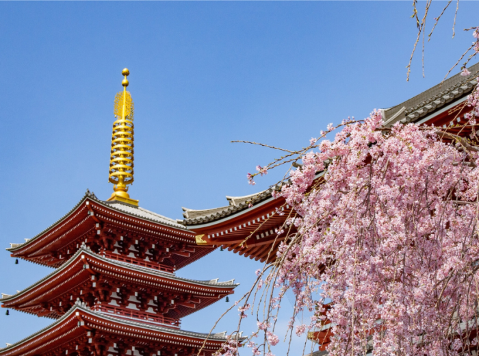 Imperial Palace in spring