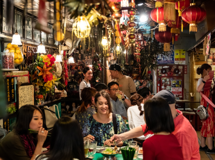 Street food stalls in Tokyo