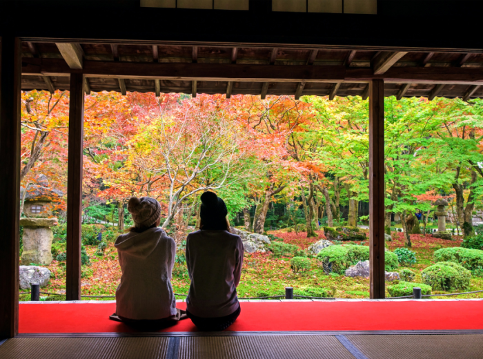 Beautiful view of Tokyo in autumn