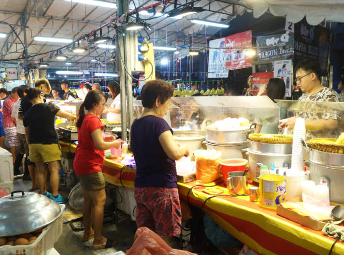 Grab a quick bite on one of the streets in Tokyo