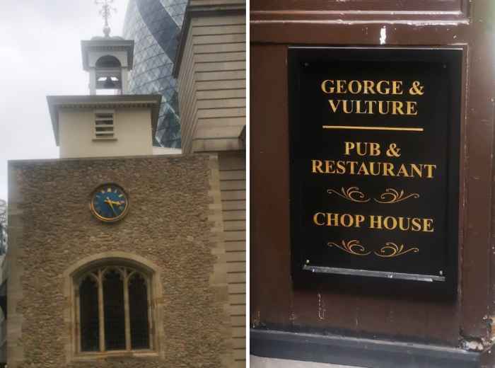 The George and Vulture and Charles Dickens