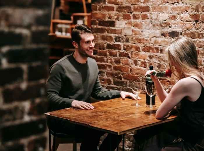 Sitting in Restaurant