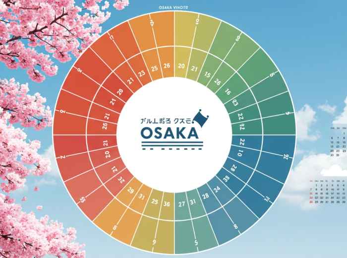 Seasonal wheel of Osaka weather