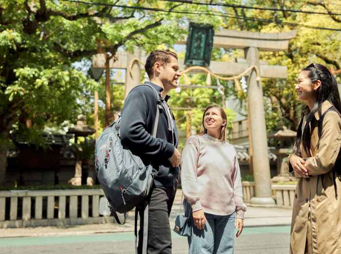 Namba Yasaka Shrine's traditional gate 