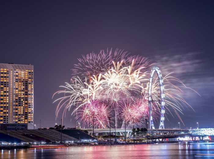 Fireworks lighting up the Osaka skyline in July. Photo by Tamal Mukhopadhyay on Unsplash