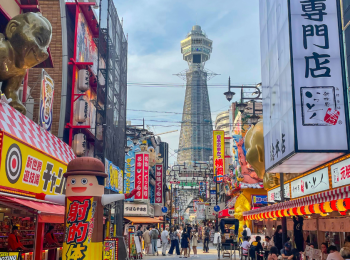 Locals walking through Shinsaibashi Suji