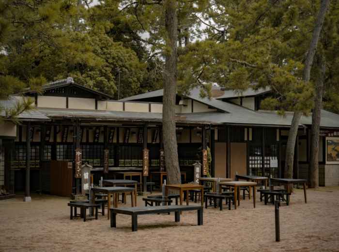 Exterior of a traditional wooden café located in northern Kyoto, blending rustic charm with local style. Image by Huu Huynh on Pexels.
