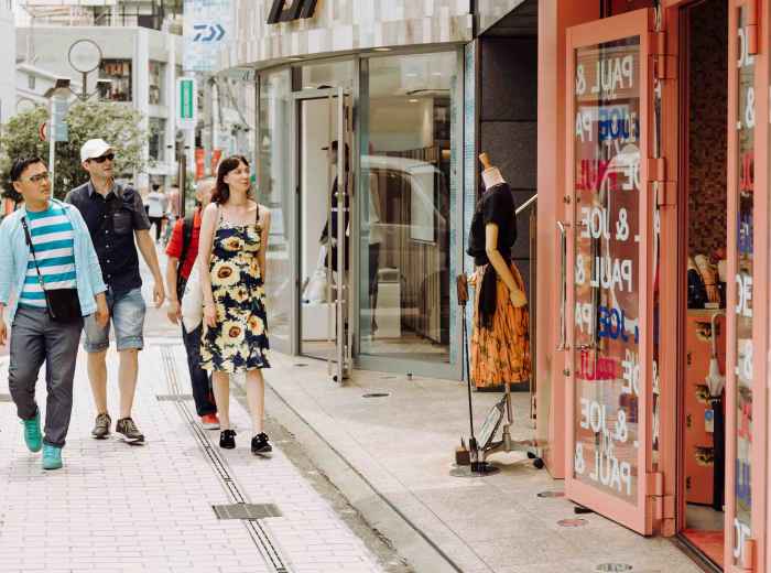 View of Harajuku, a shopping district in Tokyo