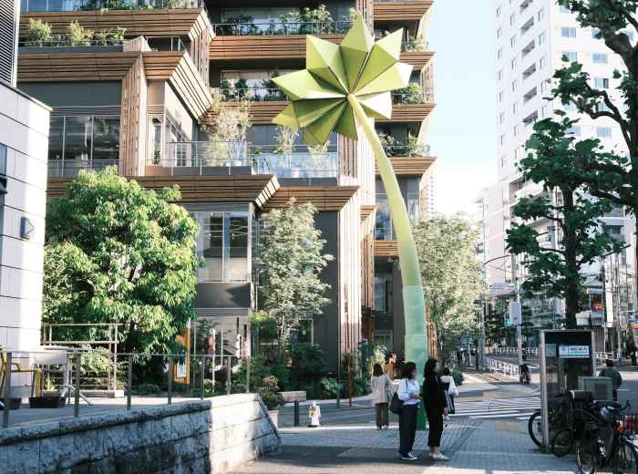 Stylish shopping district in Tokyo, Japan