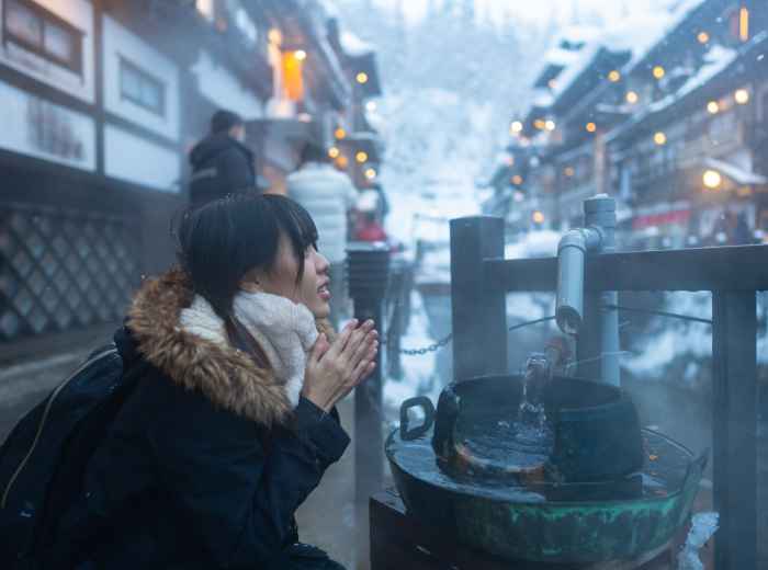 Beautiful hot spring town.