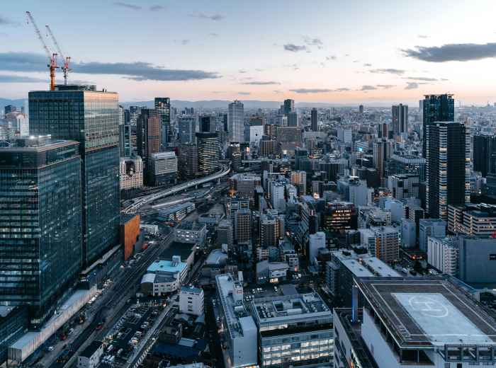 Cityscape view from Umeda Sky Building Photo by Patrick Kua: Pexels