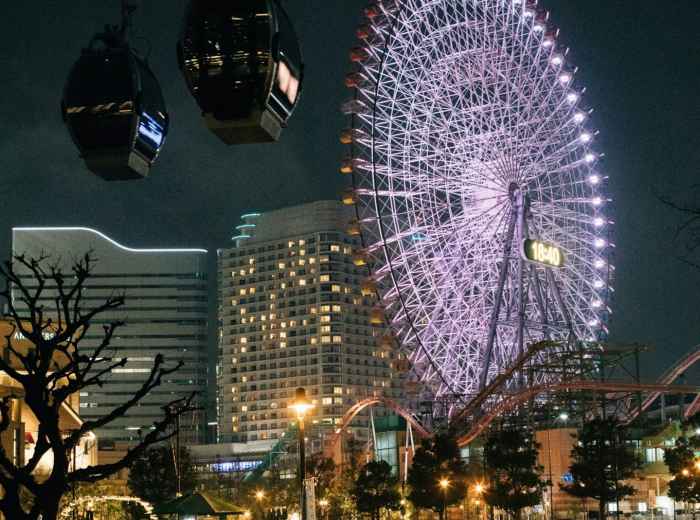 Ferris wheel with city landscape in view. Photo by Tsuyoshi Kozu on Unsplash