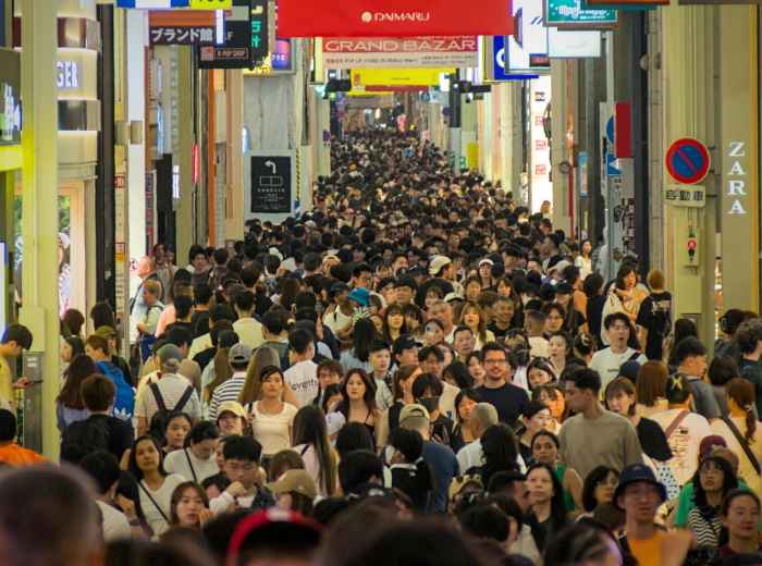The bustling Shinsaibashi-suji shopping arcade combines retail therapy with culinary delights Photo by M K Pexels