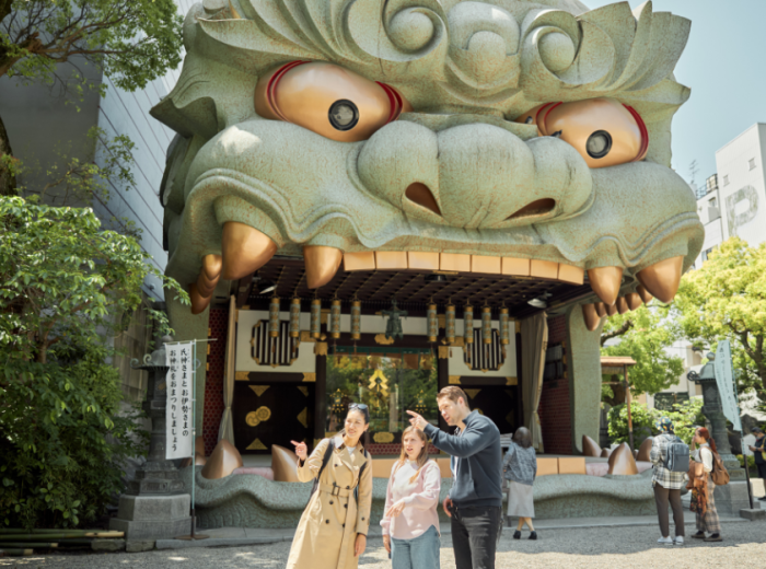 Namba Yasaka Shrine in Osaka's Namba district.
