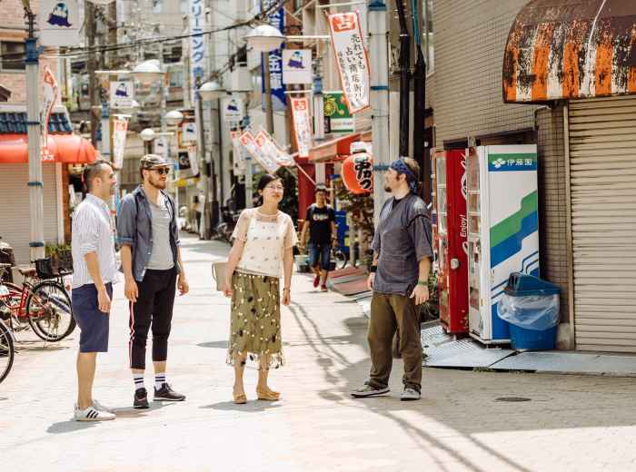 Host sharing some neighborhood stories