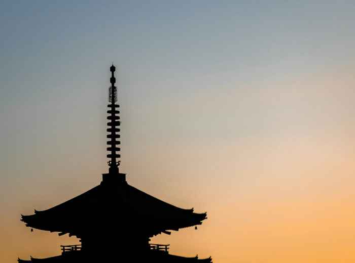 A perfectly timed sunset view from Kiyomizu-dera temple overlooking the city of Kyoto Photo by Ricky on Unsplash