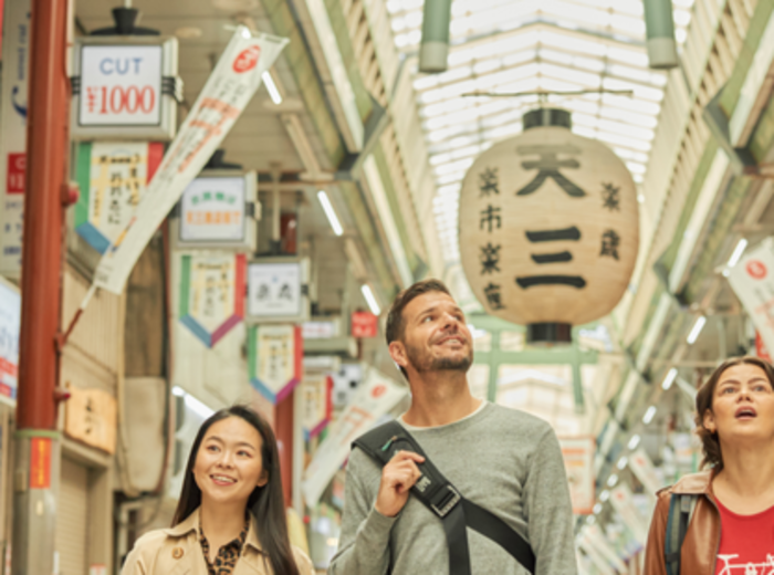 Tenjinbashisuji shopping arcade.