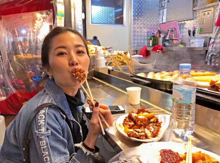 Locals eating at a no-frills sundae restaurant 