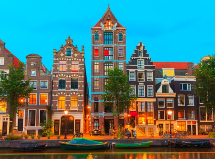 Herengracht at sunset