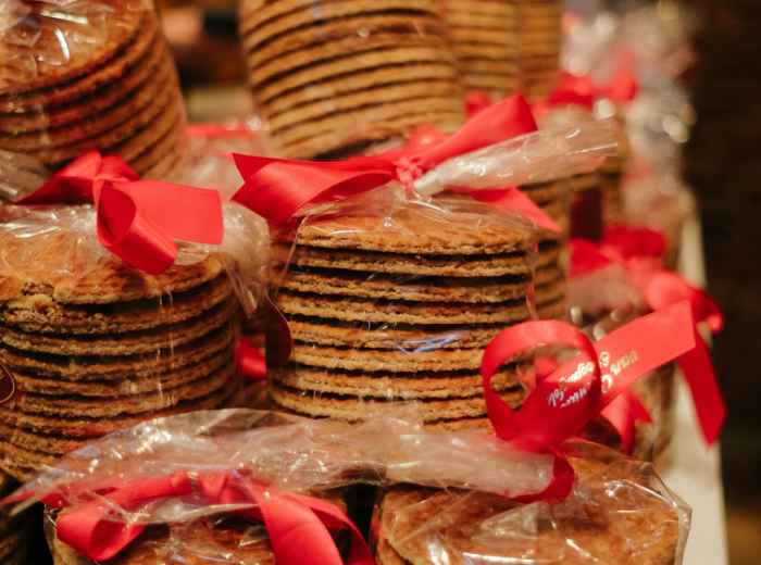 Traditional Dutch stroopwafels